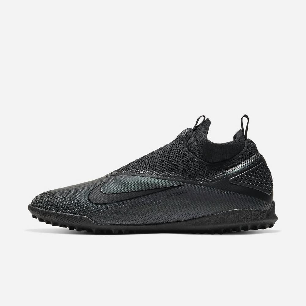 Chaussure De Foot Nike React Phantom Vision 2 Pro Dynamic Fit TF Noir 1854-926 Black/Black Femme | ZDT-67014617